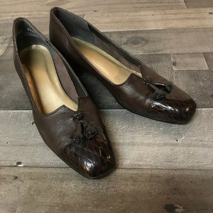 🔥4/20🔥Magdesian Brown Tassel Pumps [162]